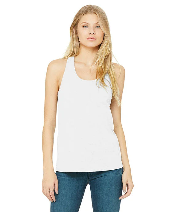 Women's Sleeveless Ribbed Tank Tops for a Trendy Look B6008 - Bella + Canvas Ladies Jersey Racerback Tank Top | White Women's Sleeveless Ribbed Tank Tops for a Trendy Look B6008 - Bella + Canvas Ladies Jersey Racerback Tank Top | White