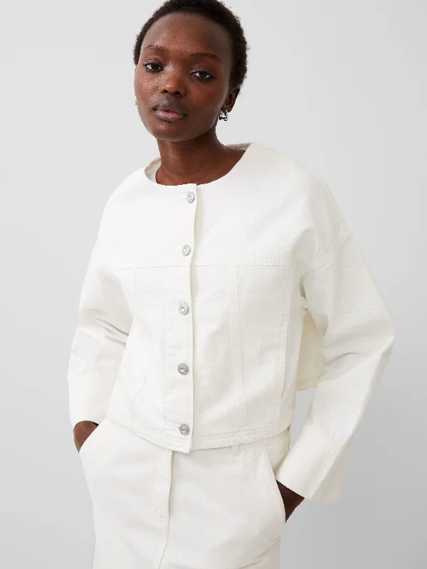 Denim Top with a Collared Neckline for a Preppy Style Denver Denim Wide Sleeve Jacket Denim Top with a Collared Neckline for a Preppy Style Denver Denim Wide Sleeve Jacket