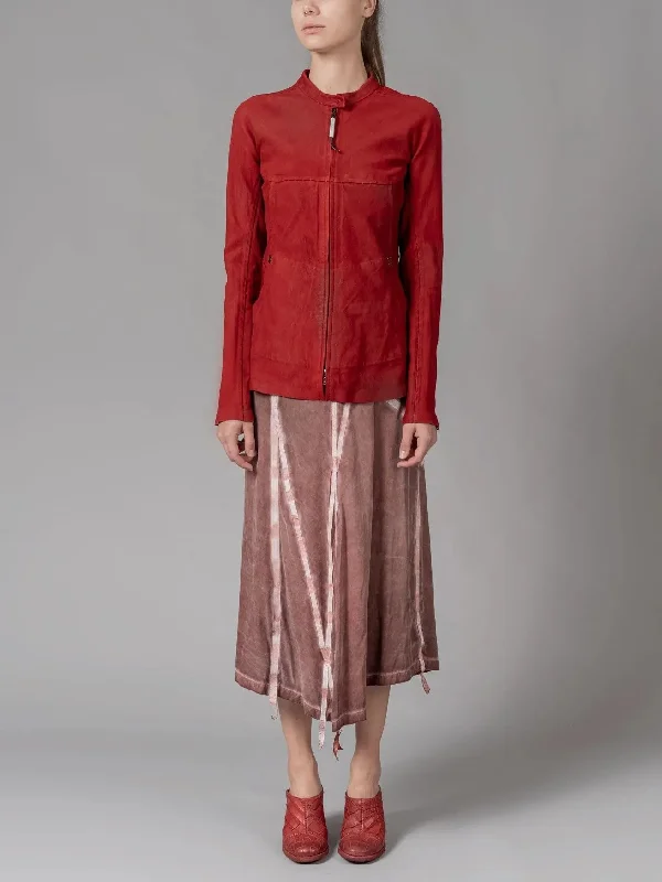 Women's leather leather cocktail dresses with sequins JACKET
