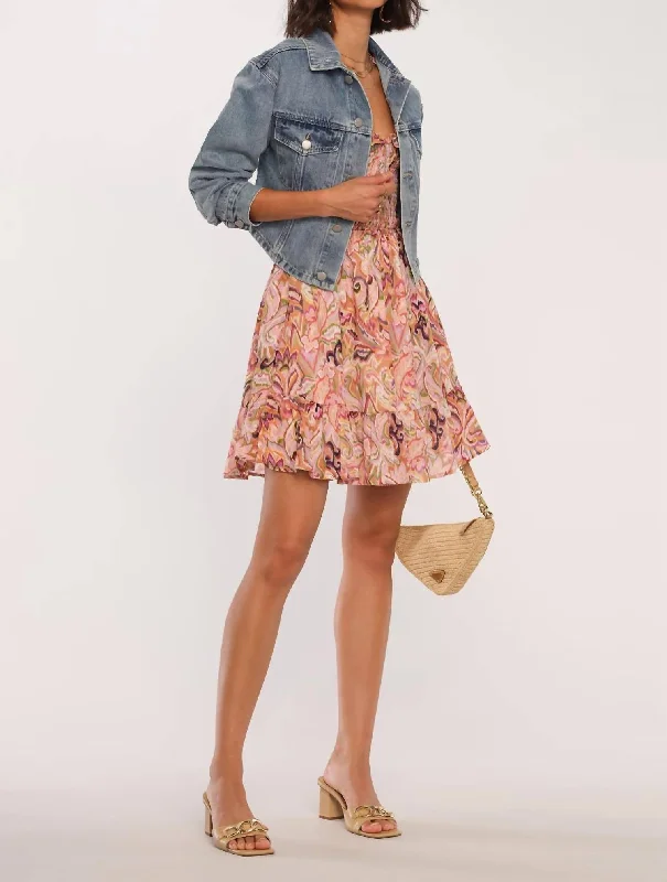 Cropped Denim Top to Pair with High - Waisted Bottoms Kaela Jacket In Denim