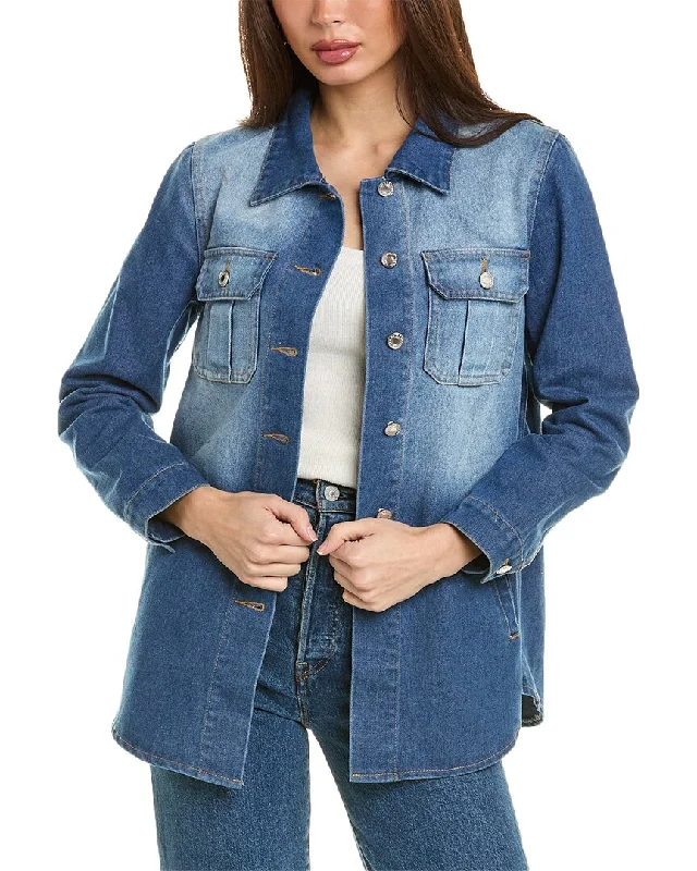 Women's denim jackets with distressed details for a casual and edgy look Pascale La Mode Denim Jacket Women's denim jackets with distressed details for a casual and edgy look Pascale La Mode Denim Jacket