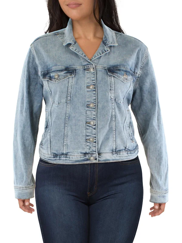 Women's cropped down jackets in bold colors for a sporty and fashionable winter outfit Plus Womens Fitted Jean Denim Jacket Women's cropped down jackets in bold colors for a sporty and fashionable winter outfit Plus Womens Fitted Jean Denim Jacket