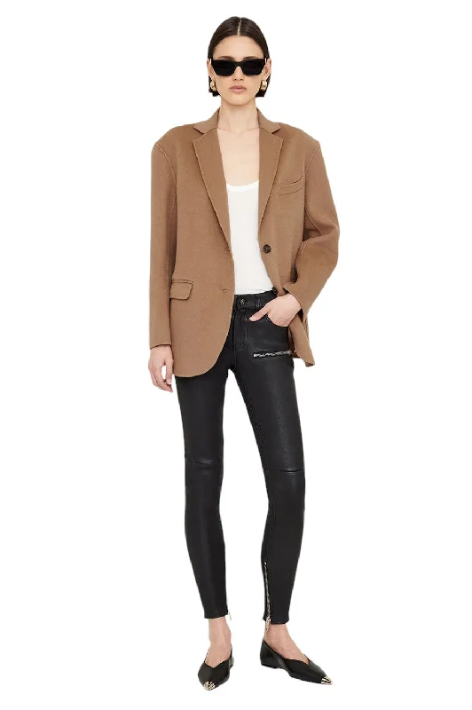 Double - Breasted Women's Polyester Blazers in Bright Colors for a Fun Style *PREORDER* Quinn Blazer - Camel Cashmere Blend Double - Breasted Women's Polyester Blazers in Bright Colors for a Fun Style *PREORDER* Quinn Blazer - Camel Cashmere Blend