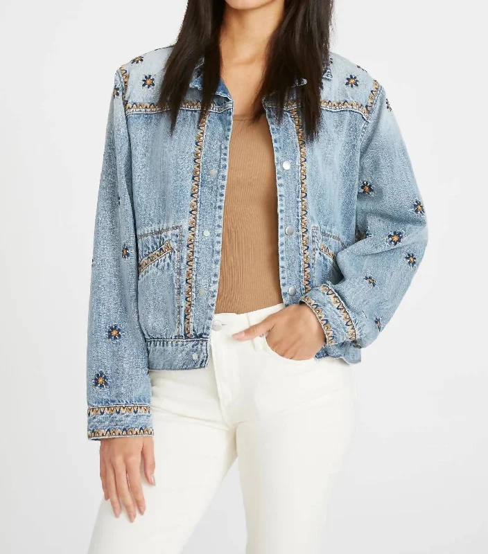 Women's windbreaker jackets with adjustable hoods for windy days Snap Denim Jacket In Vegas Women's windbreaker jackets with adjustable hoods for windy days Snap Denim Jacket In Vegas