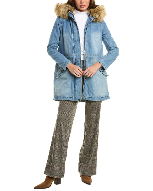 Cropped Denim Top to Pair with High - Waisted Bottoms Urban Republic Denim Heavyweight Anorak Cropped Denim Top to Pair with High - Waisted Bottoms Urban Republic Denim Heavyweight Anorak