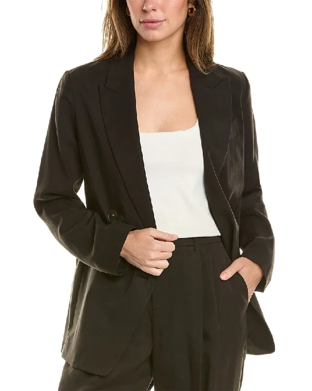 Women's Slim - Fit Blazers in Charcoal Gray for a Professional Appearance Vince Drapey Blazer Women's Slim - Fit Blazers in Charcoal Gray for a Professional Appearance Vince Drapey Blazer