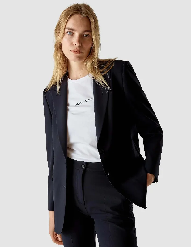 Women's Belted Blazers in Camel Color for a Sophisticated Outfit Essential Blazer Midnight Blue Women's Belted Blazers in Camel Color for a Sophisticated Outfit Essential Blazer Midnight Blue