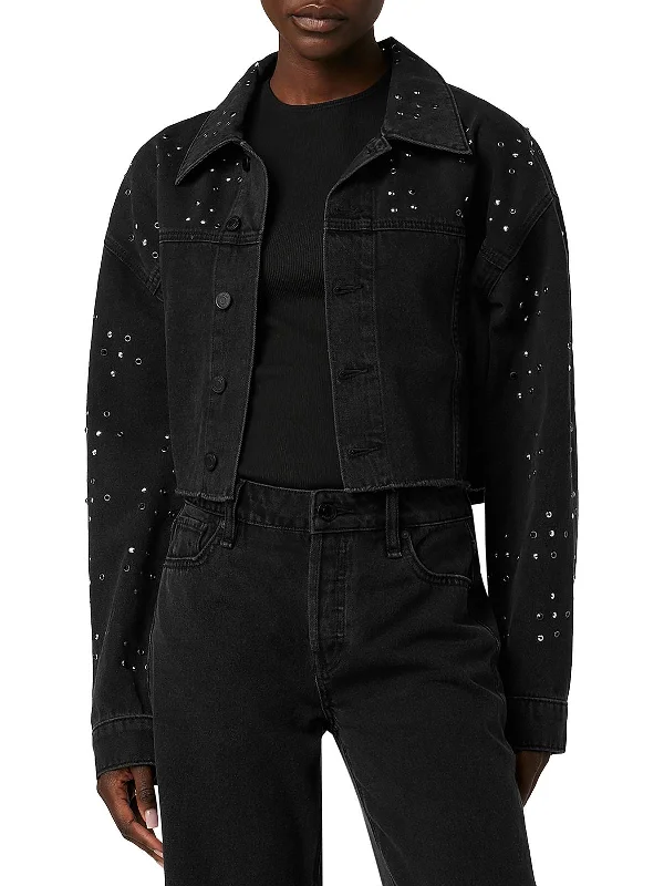 Women's quilted puffer jackets in a cropped silhouette for a modern twist Womens Crop Denim Denim Jacket Women's quilted puffer jackets in a cropped silhouette for a modern twist Womens Crop Denim Denim Jacket
