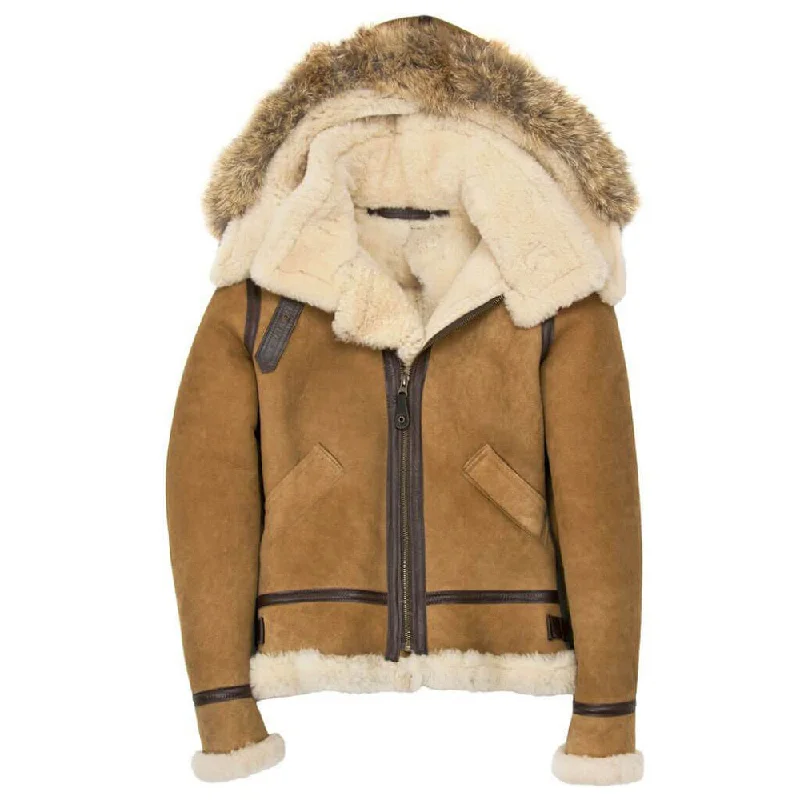 Women's Artificial Fur - Trimmed Wedges​ Women’s Hooded B3 Bomber Jacket