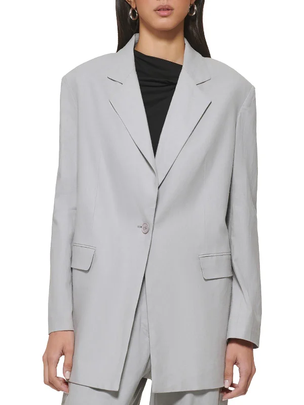 Double - Breasted Women's Polyester Blazers in Bright Colors for a Fun Style Womens Linen Business Two-Button Blazer Double - Breasted Women's Polyester Blazers in Bright Colors for a Fun Style Womens Linen Business Two-Button Blazer