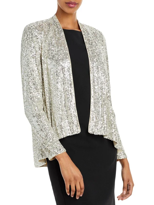 Plus Size Women's Cropped Velvet Blazers in Burgundy for a Night Out Womens Sequined Open Front Collarless Blazer Plus Size Women's Cropped Velvet Blazers in Burgundy for a Night Out Womens Sequined Open Front Collarless Blazer