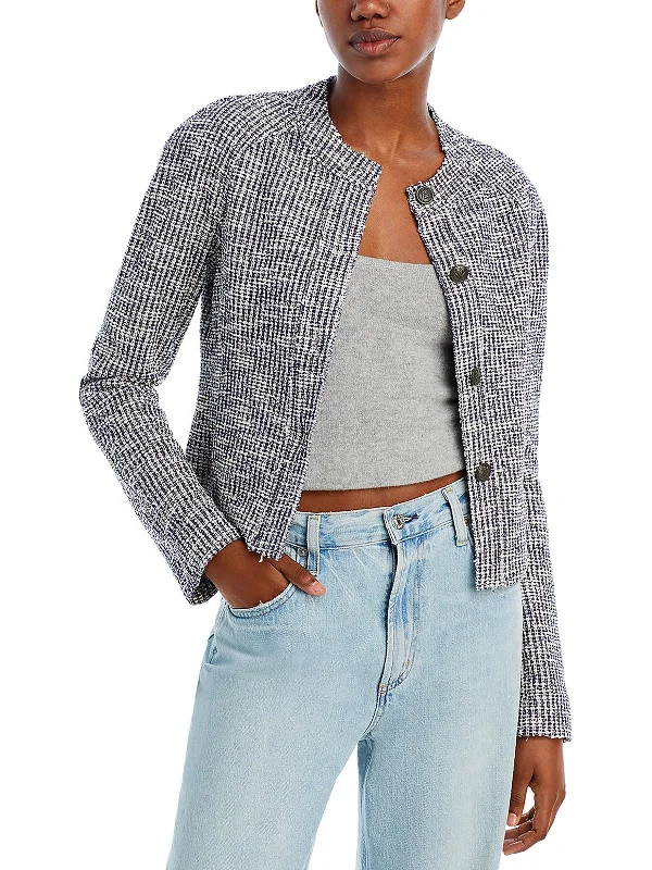 Women's Peplum Blazers in Emerald Green for a Stylish Work Attire Womens Textured Collarless Blazer Women's Peplum Blazers in Emerald Green for a Stylish Work Attire Womens Textured Collarless Blazer