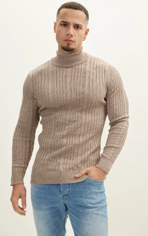 Short - Sleeve Women's Knit Shirts in Pastel Colors for Spring  Roll Neck Ribbed Sweater - Vizon