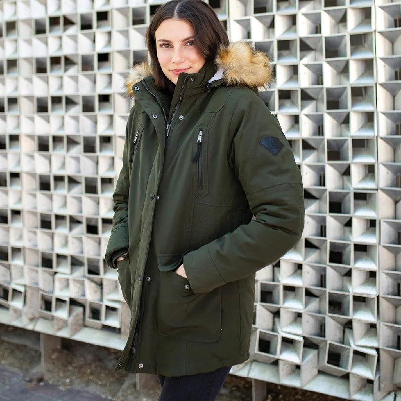Checkered pattern wool winter coats for women​ Women's Misty Mtn Sorona Jacket