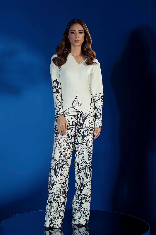 Women jumpsuits with mesh panels for a sexy and trendy appearance Laram Jumpsuit