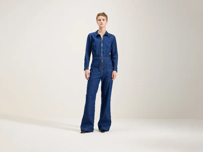 Satin women jumpsuits for a luxurious and elegant feel Pamelie denim jumpsuit (242 / W / BLUE RINSE) Satin women jumpsuits for a luxurious and elegant feel Pamelie denim jumpsuit (242 / W / BLUE RINSE)