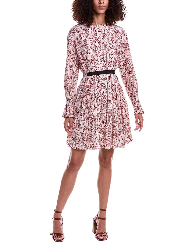 Pleated Women Dress with a Timeless and Elegant Texture Pleated Women Dress with a Timeless and Elegant Texture Jason Wu Pleated Silk Mini Dress