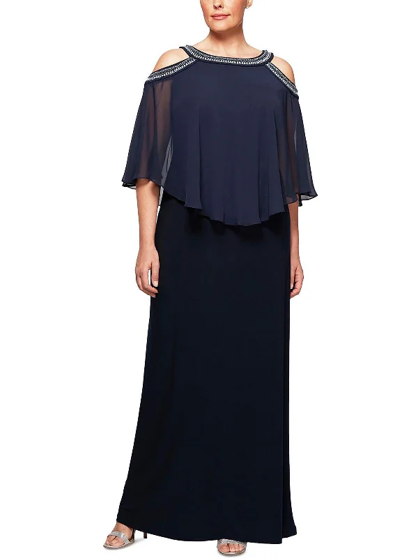 Ball Gown Women Dress with a Full Skirt for a Princess - like Look Ball Gown Women Dress with a Full Skirt for a Princess - like Look Plus Womens Embellished Maxi Evening Dress