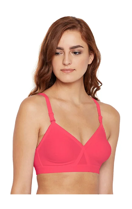 minimizer plus size bras for curvy figures Bra with a seamless back for a smooth look under clothes B-C-D Cup Bra-5589CORAL minimizer plus size bras for curvy figures Bra with a seamless back for a smooth look under clothes B-C-D Cup Bra-5589CORAL