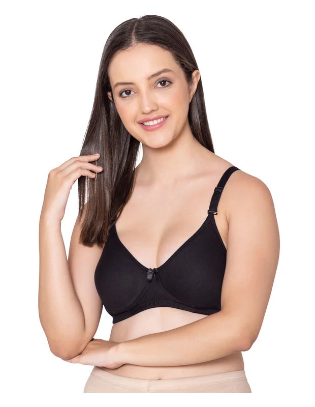 padded bras for added volume Push - up bras to add cleavage and lift Bodycare polycotton wirefree convertible straps moulded cup non padded bra-6594B padded bras for added volume Push - up bras to add cleavage and lift Bodycare polycotton wirefree convertible straps moulded cup non padded bra-6594B