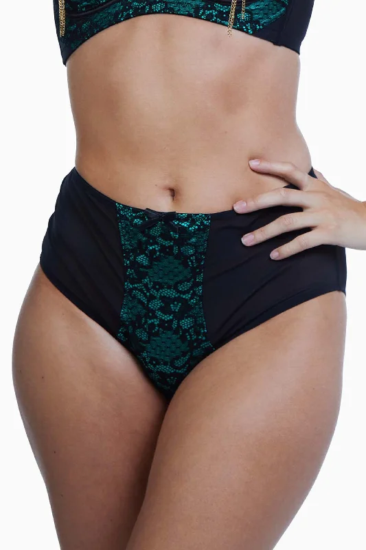moisture wicking sports bras for sweaty workouts Maternity bras for expectant mothers' changing needs Elsie Emerald Lace High Waisted Brief moisture wicking sports bras for sweaty workouts Maternity bras for expectant mothers' changing needs Elsie Emerald Lace High Waisted Brief