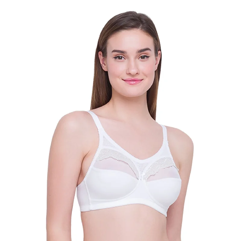 padded wireless bras for light support Bra with a seamless memory foam cup for a smooth silhouette Solid Cotton Non-Padded Non-Wired Bra -White Mini3WH padded wireless bras for light support Bra with a seamless memory foam cup for a smooth silhouette Solid Cotton Non-Padded Non-Wired Bra -White Mini3WH