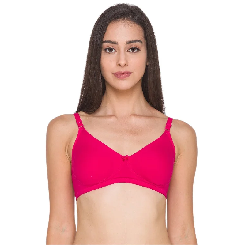 convertible bras with adjustable straps Bra with a reversible design for double the style options Non Padded Non Wired Full Coverage Bra Dark Pink convertible bras with adjustable straps Bra with a reversible design for double the style options Non Padded Non Wired Full Coverage Bra Dark Pink