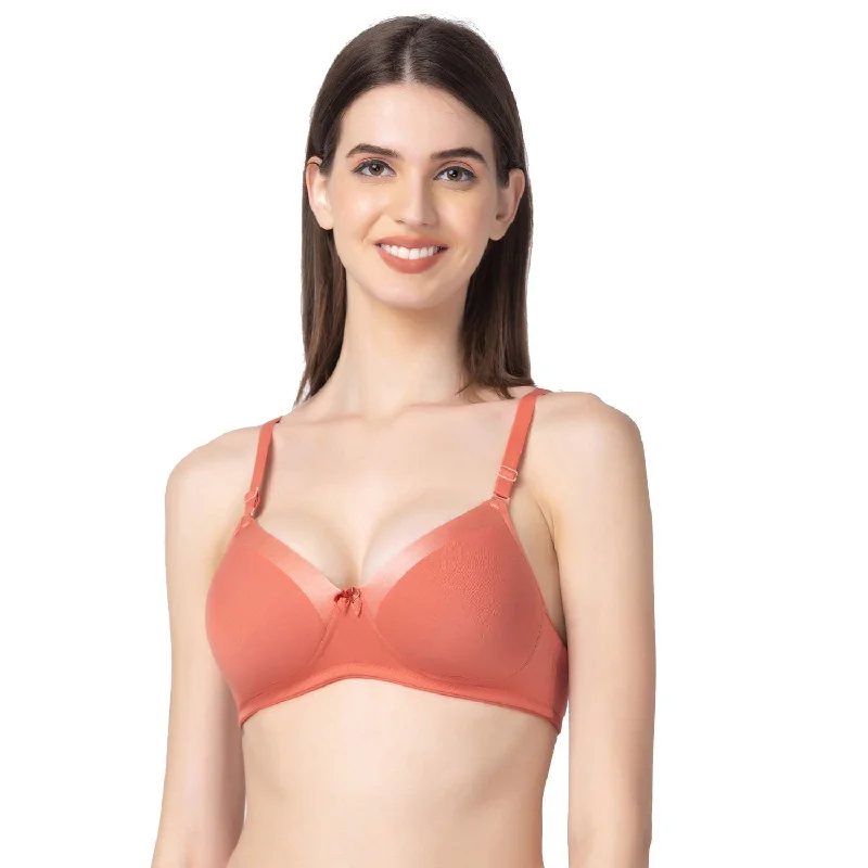 sexy lace push up bras for special occasions Sleep bras for a gentle and supportive fit during rest Lightly Padded Non-Wired Full Coverage Bra Coral sexy lace push up bras for special occasions Sleep bras for a gentle and supportive fit during rest Lightly Padded Non-Wired Full Coverage Bra Coral