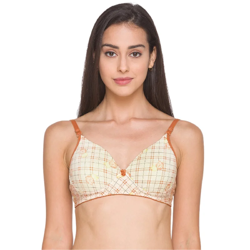 padded wireless bras for light support Polyester bras with moisture - wicking properties Lightly Padded Non Wired Full Coverage Bra Printed coral padded wireless bras for light support Polyester bras with moisture - wicking properties Lightly Padded Non Wired Full Coverage Bra Printed coral