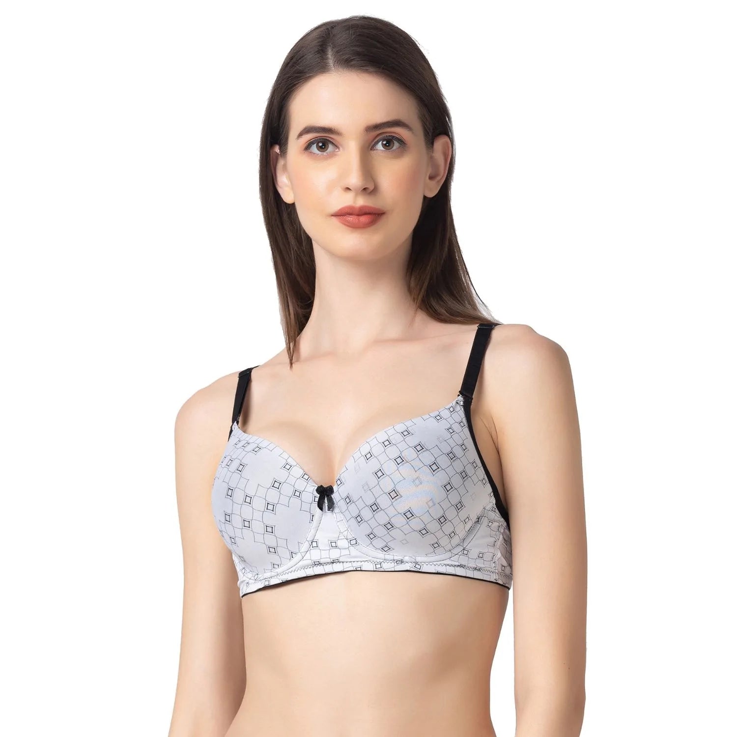 sleep bras with adjustable straps Bra with a cross - back strap design for a trendy look Padded Underwired Full Coverage Bra White checks sleep bras with adjustable straps Bra with a cross - back strap design for a trendy look Padded Underwired Full Coverage Bra White checks