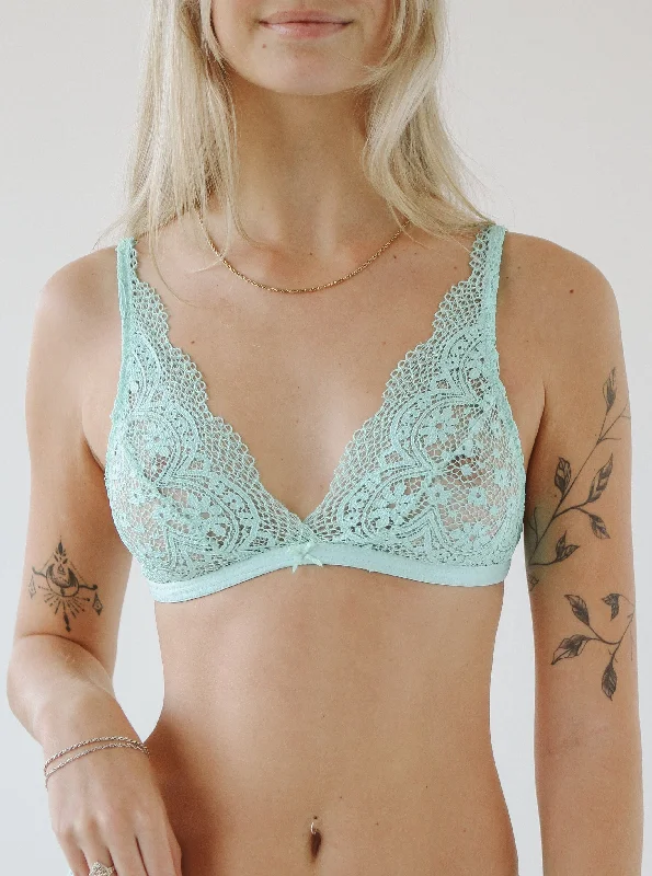 padded wireless bras for light support Bra with a single - strap design for a unique and modern style Florence Bra | Pistachio padded wireless bras for light support Bra with a single - strap design for a unique and modern style Florence Bra | Pistachio