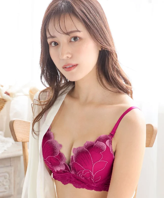 minimizer bras to reduce bust size Bra with a lace - trim for an elegant and delicate touch "Aimerfeel RAKU BRA(R)" Flower Petals Comfort Push Up Bra minimizer bras to reduce bust size Bra with a lace - trim for an elegant and delicate touch "Aimerfeel RAKU BRA(R)" Flower Petals Comfort Push Up Bra