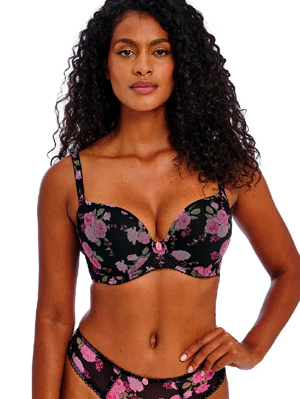 seamless wireless bras for everyday comfort Bra with moisture - wicking lining for sweaty situations Freya Rose Blossom Moulded Plunge Bra seamless wireless bras for everyday comfort Bra with moisture - wicking lining for sweaty situations Freya Rose Blossom Moulded Plunge Bra
