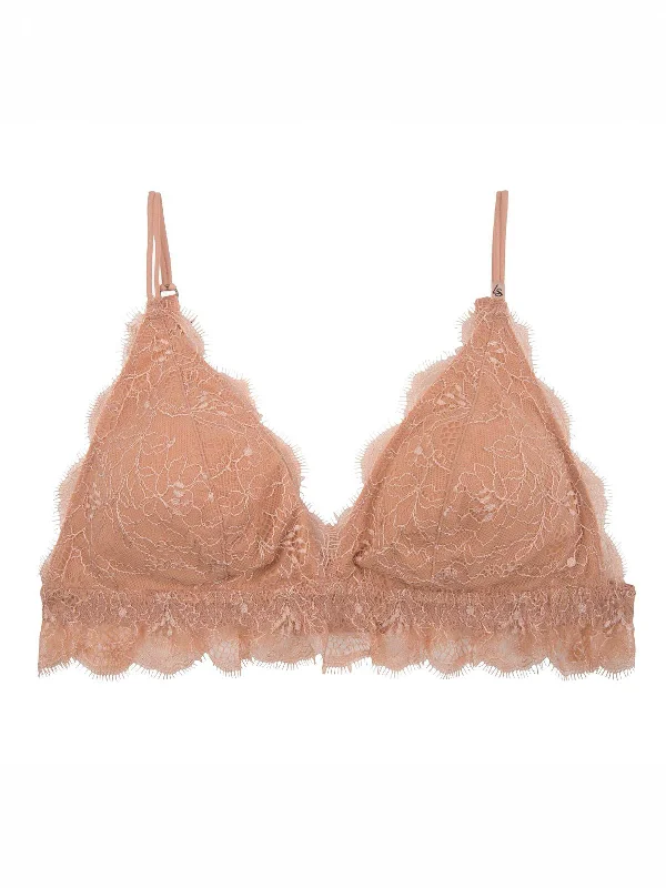 supportive sports bras for running T - shirt bras with a seamless and smooth finish for wearing under T - shirts Love Stories Gwen Padded Bralette | Light Brown supportive sports bras for running T - shirt bras with a seamless and smooth finish for wearing under T - shirts Love Stories Gwen Padded Bralette | Light Brown