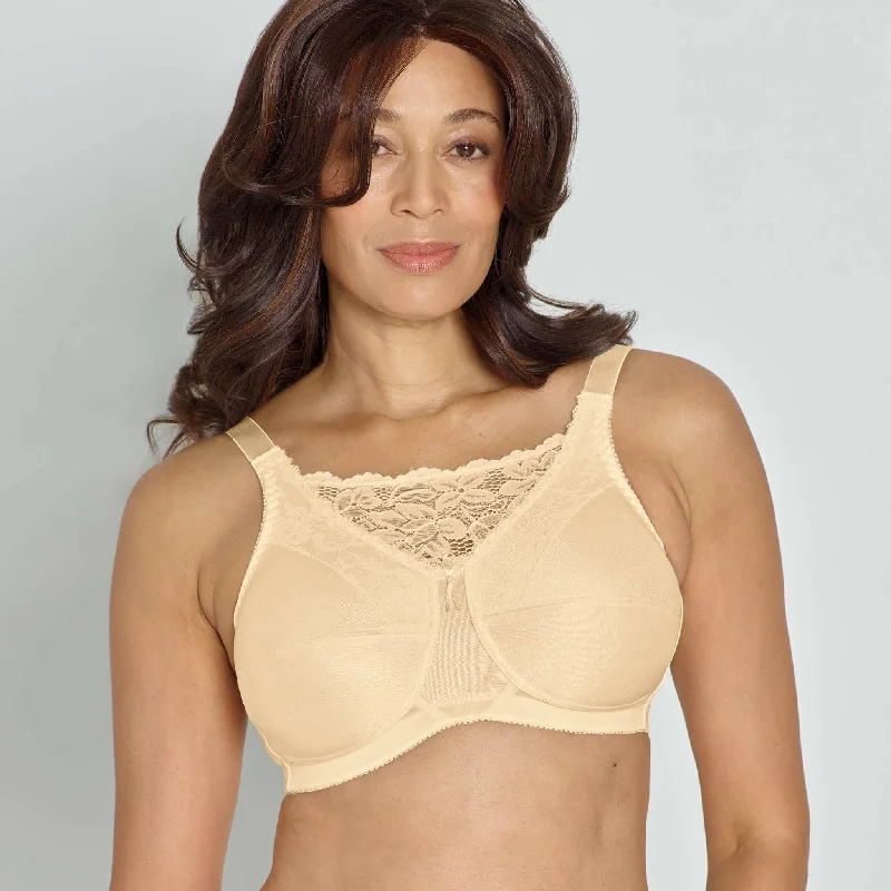 nursing bras for new mothers Bra with padded straps to reduce shoulder strain Lace Camisole Especially for You Bra Beige/Left nursing bras for new mothers Bra with padded straps to reduce shoulder strain Lace Camisole Especially for You Bra Beige/Left
