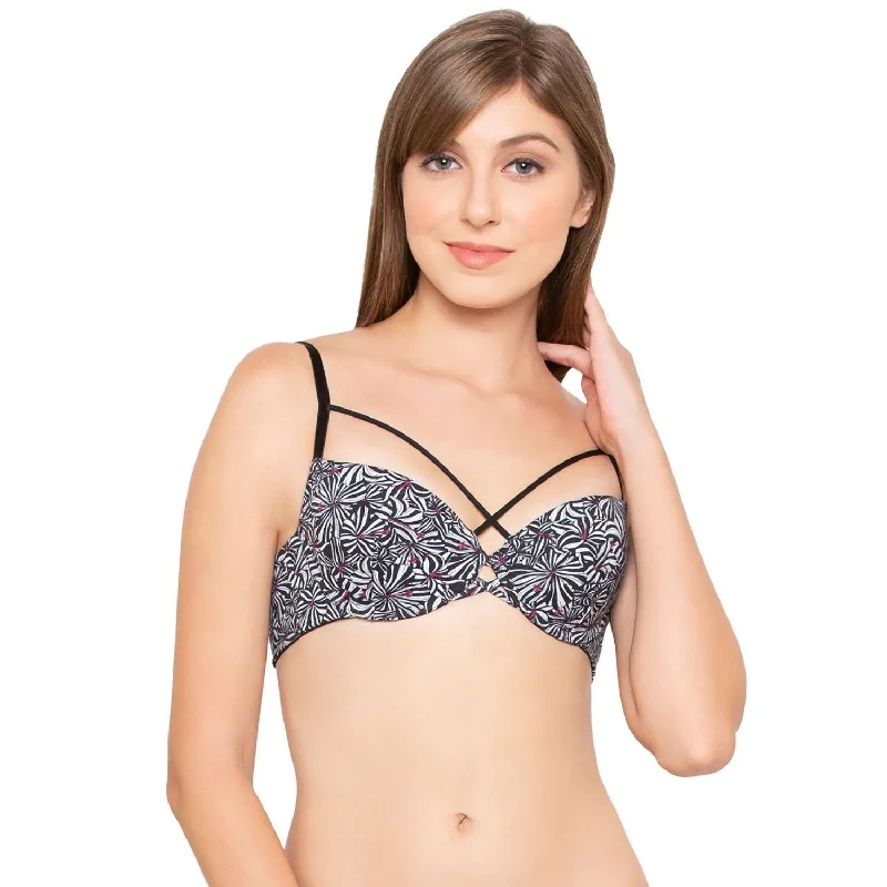 balconette push up bras for a lifted look Bra with a matte finish for a more subdued appearance Lightly Padded Wired T Shirt Bra Zebra Leaf balconette push up bras for a lifted look Bra with a matte finish for a more subdued appearance Lightly Padded Wired T Shirt Bra Zebra Leaf