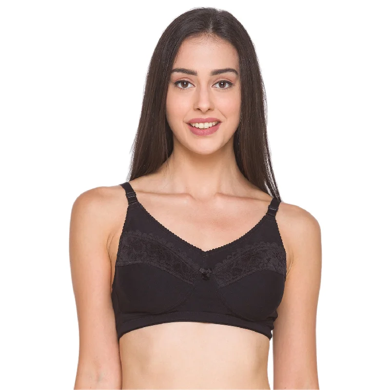 minimizer underwire bras for more control Padded bras to increase cup size and enhance shape Non-Padded Non-Wired Full Coverage Bra -Black minimizer underwire bras for more control Padded bras to increase cup size and enhance shape Non-Padded Non-Wired Full Coverage Bra -Black