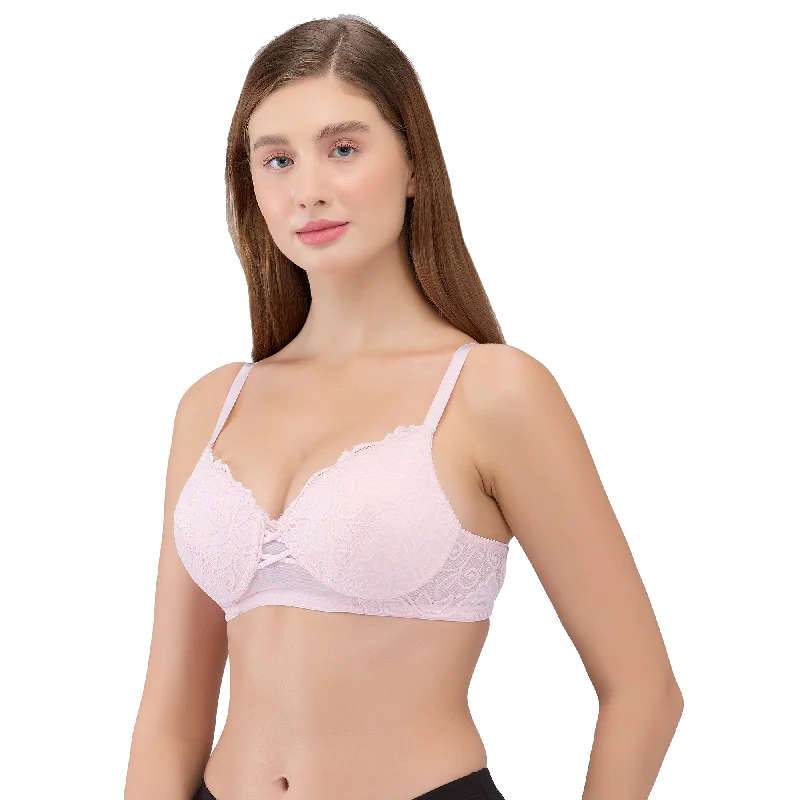 sleep bras for all night comfort Bra with a textured fabric for added visual interest Padded full coverage Wirefree Bra Peach sleep bras for all night comfort Bra with a textured fabric for added visual interest Padded full coverage Wirefree Bra Peach
