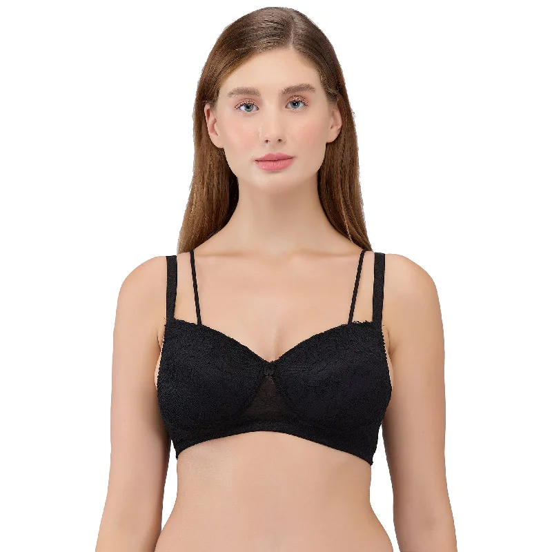 plus size bras with good support Full - cup bras providing maximum coverage and support Padded Non Wired Bra Black plus size bras with good support Full - cup bras providing maximum coverage and support Padded Non Wired Bra Black