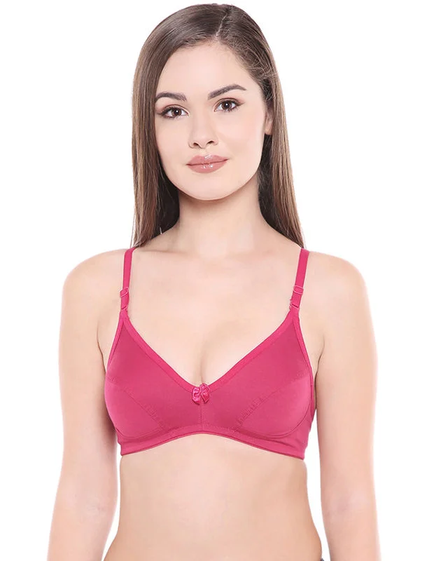 wireless bras for a natural feel Bra with a floral - print for a feminine and stylish look Perfect Coverage Bra-1518-RED wireless bras for a natural feel Bra with a floral - print for a feminine and stylish look Perfect Coverage Bra-1518-RED