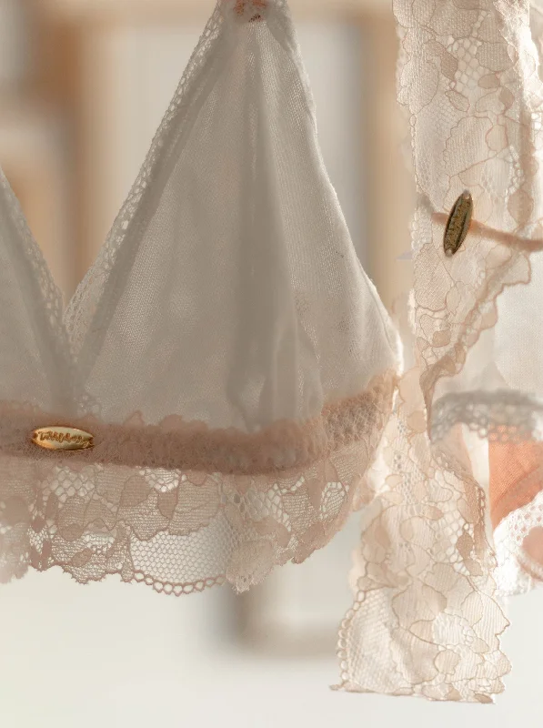 sleep bras with adjustable straps Bra with adjustable hooks for a customized fit Lia and Thong Set | Porcelain Doll sleep bras with adjustable straps Bra with adjustable hooks for a customized fit Lia and Thong Set | Porcelain Doll