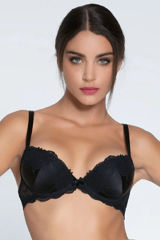 wireless bras for a natural feel Bra with a plunge neckline for low - cut tops Splendeur Soie Contour Bra Black wireless bras for a natural feel Bra with a plunge neckline for low - cut tops Splendeur Soie Contour Bra Black