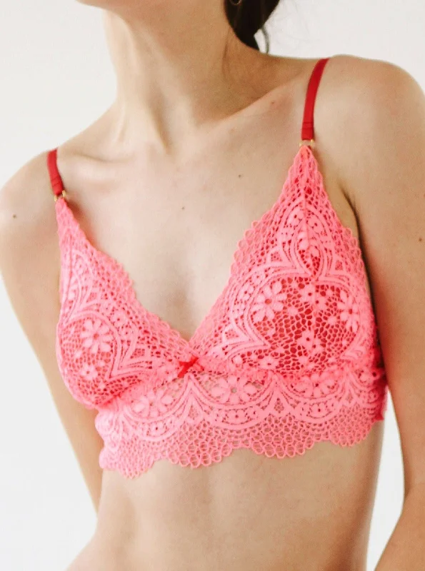lace bras for a romantic look Bra with a polyester - lined cup for durability and moisture - wicking Zsa Zsa Bra | Lady in Red lace bras for a romantic look Bra with a polyester - lined cup for durability and moisture - wicking Zsa Zsa Bra | Lady in Red