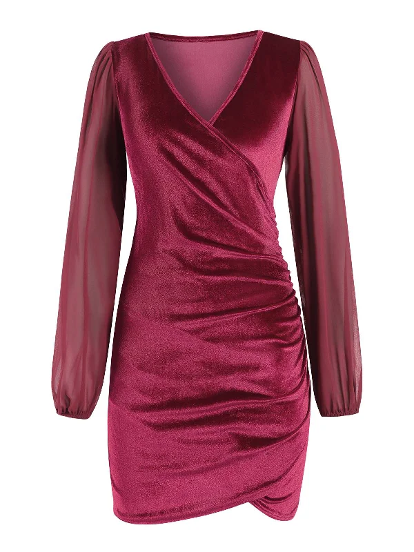 Sleeveless Women Dress in Bright Colors for Summer Parties Sleeveless Women Dress in Bright Colors for Summer Parties 1960s Solid Sheer Sleeves V-Neck Velvet Dress Sleeveless Women Dress in Bright Colors for Summer Parties Sleeveless Women Dress in Bright Colors for Summer Parties 1960s Solid Sheer Sleeves V-Neck Velvet Dress