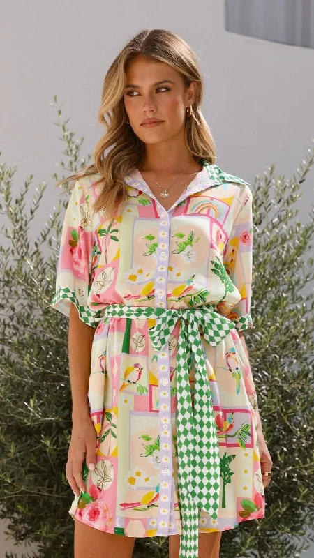 Ruffled Women Dress with Multiple Layers for a Playful and Girly Style Ruffled Women Dress with Multiple Layers for a Playful and Girly Style Alaina Mini Dress - Rose Print Ruffled Women Dress with Multiple Layers for a Playful and Girly Style Ruffled Women Dress with Multiple Layers for a Playful and Girly Style Alaina Mini Dress - Rose Print
