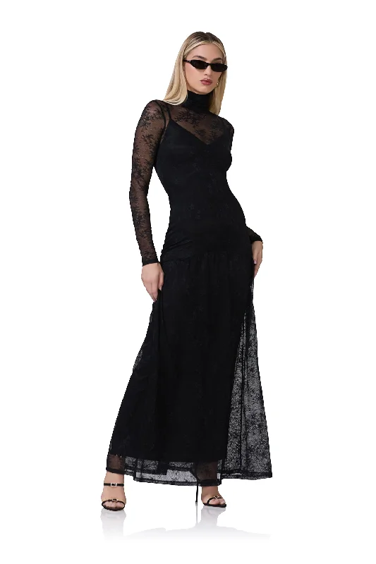 Pleated Women Dress with a Timeless and Elegant Texture Pleated Women Dress with a Timeless and Elegant Texture Amala Lace Dress - Noir Pleated Women Dress with a Timeless and Elegant Texture Pleated Women Dress with a Timeless and Elegant Texture Amala Lace Dress - Noir