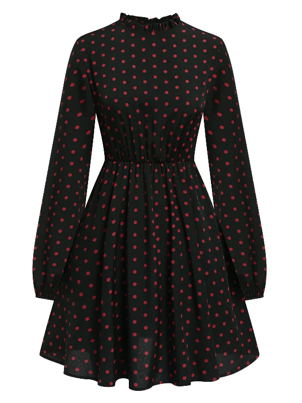Empire Waist Women Dress to Accentuate the Bust and Conceal the Waist Empire Waist Women Dress to Accentuate the Bust and Conceal the Waist Black 1950s Polka Dot Long Sleeves Dress Empire Waist Women Dress to Accentuate the Bust and Conceal the Waist Empire Waist Women Dress to Accentuate the Bust and Conceal the Waist Black 1950s Polka Dot Long Sleeves Dress