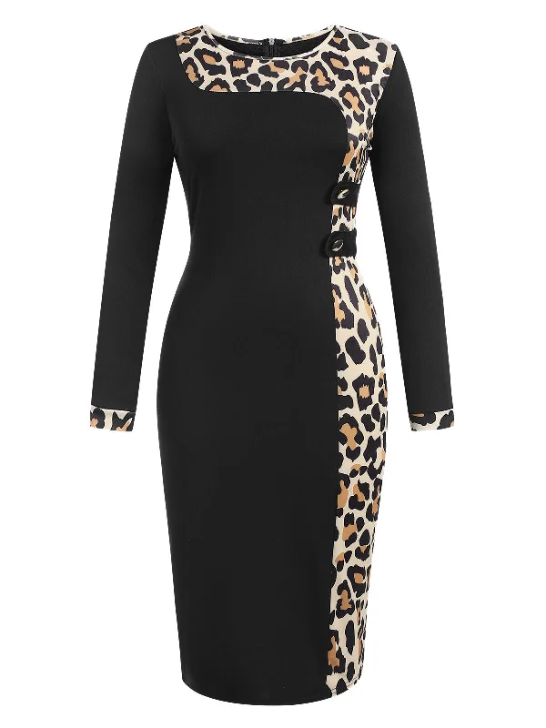 Backless Women Dress for a Sexy and Alluring Look at Evening Events Backless Women Dress for a Sexy and Alluring Look at Evening Events Black 1960s Leopard Patchwork Pencil Dress Backless Women Dress for a Sexy and Alluring Look at Evening Events Backless Women Dress for a Sexy and Alluring Look at Evening Events Black 1960s Leopard Patchwork Pencil Dress