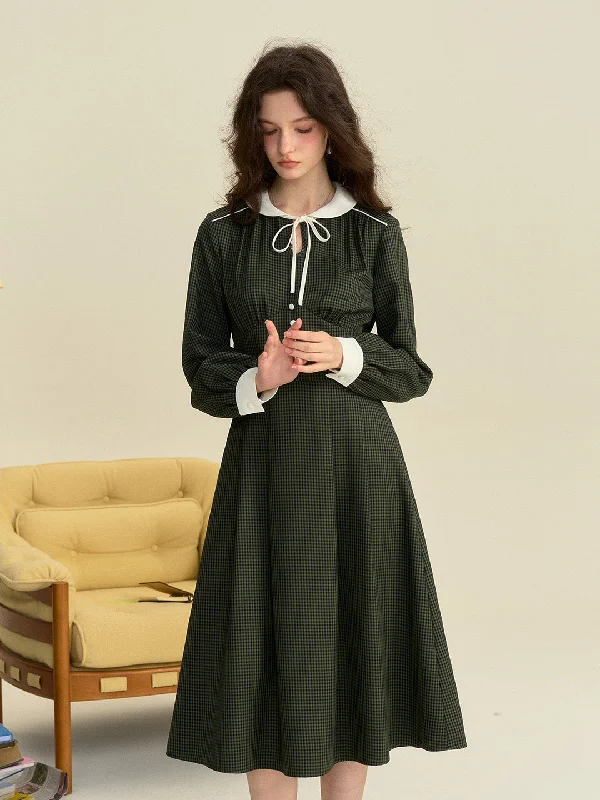 Wrap - Style Women Dress with Adjustable Fit for All Body Types Wrap - Style Women Dress with Adjustable Fit for All Body Types 【Black Friday】Leanna Round Neck Plaid Tie Bow Collision Green Dress Wrap - Style Women Dress with Adjustable Fit for All Body Types Wrap - Style Women Dress with Adjustable Fit for All Body Types 【Black Friday】Leanna Round Neck Plaid Tie Bow Collision Green Dress