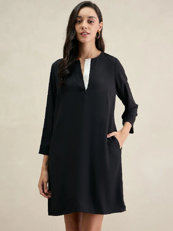 Shift Women Dress with a Simple and Classic Design for Everyday Wear Shift Women Dress with a Simple and Classic Design for Everyday Wear Black Knee Length Sheath Dress Shift Women Dress with a Simple and Classic Design for Everyday Wear Shift Women Dress with a Simple and Classic Design for Everyday Wear Black Knee Length Sheath Dress